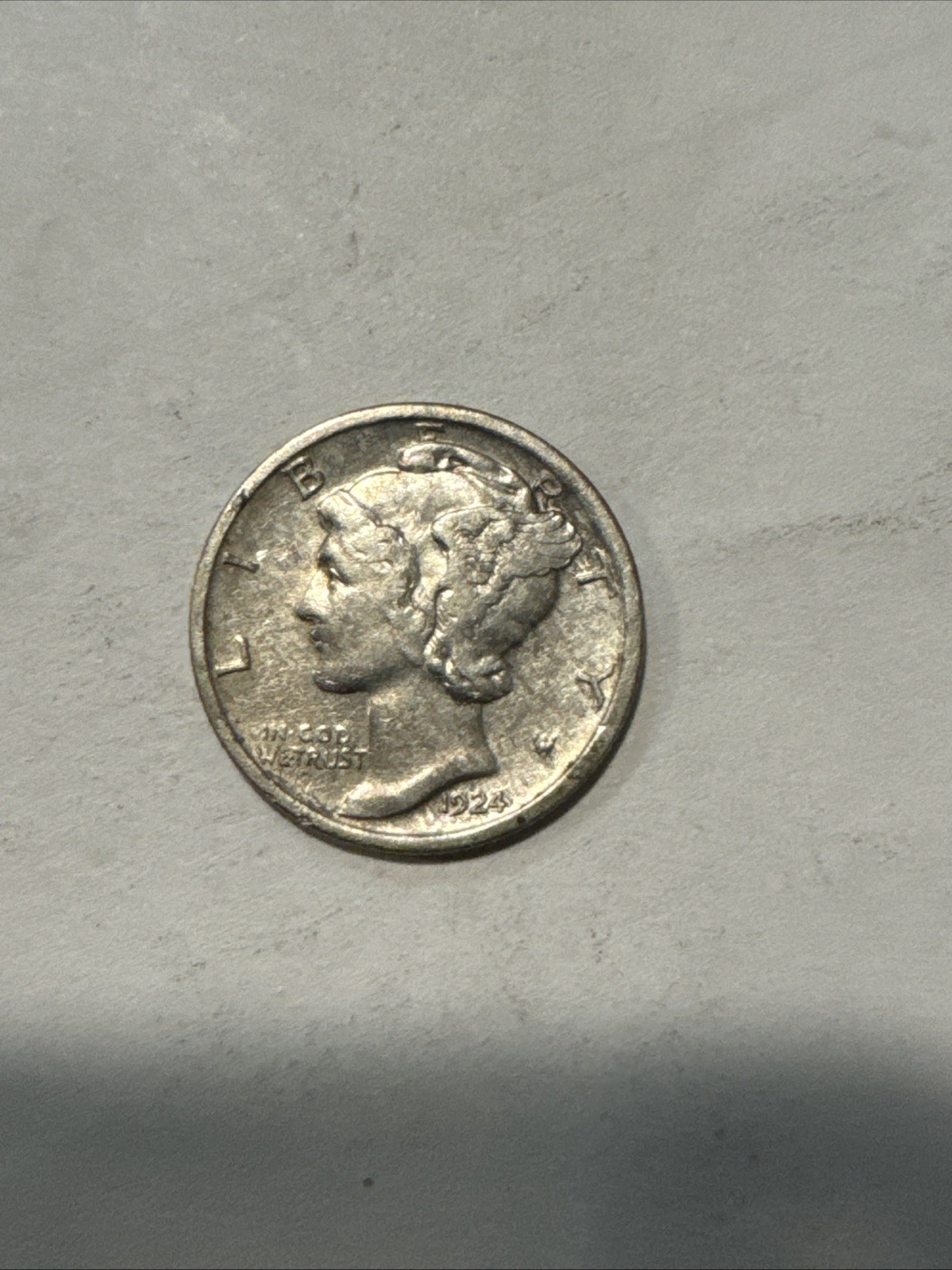 1924 D Mercury Dime TH