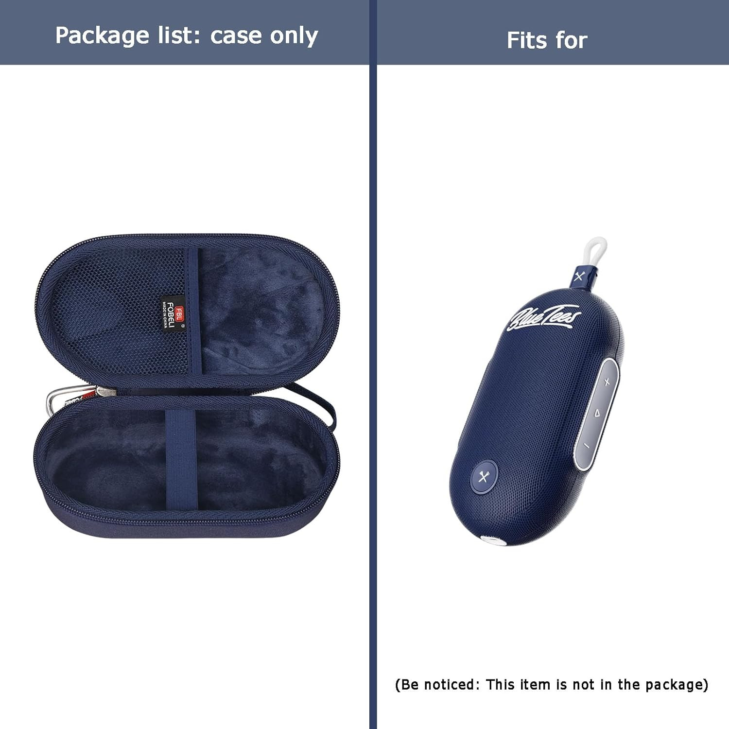 Carrying Case Compatible with Blue Tees Golf Player Go Compact GPS Speaker, Mesh