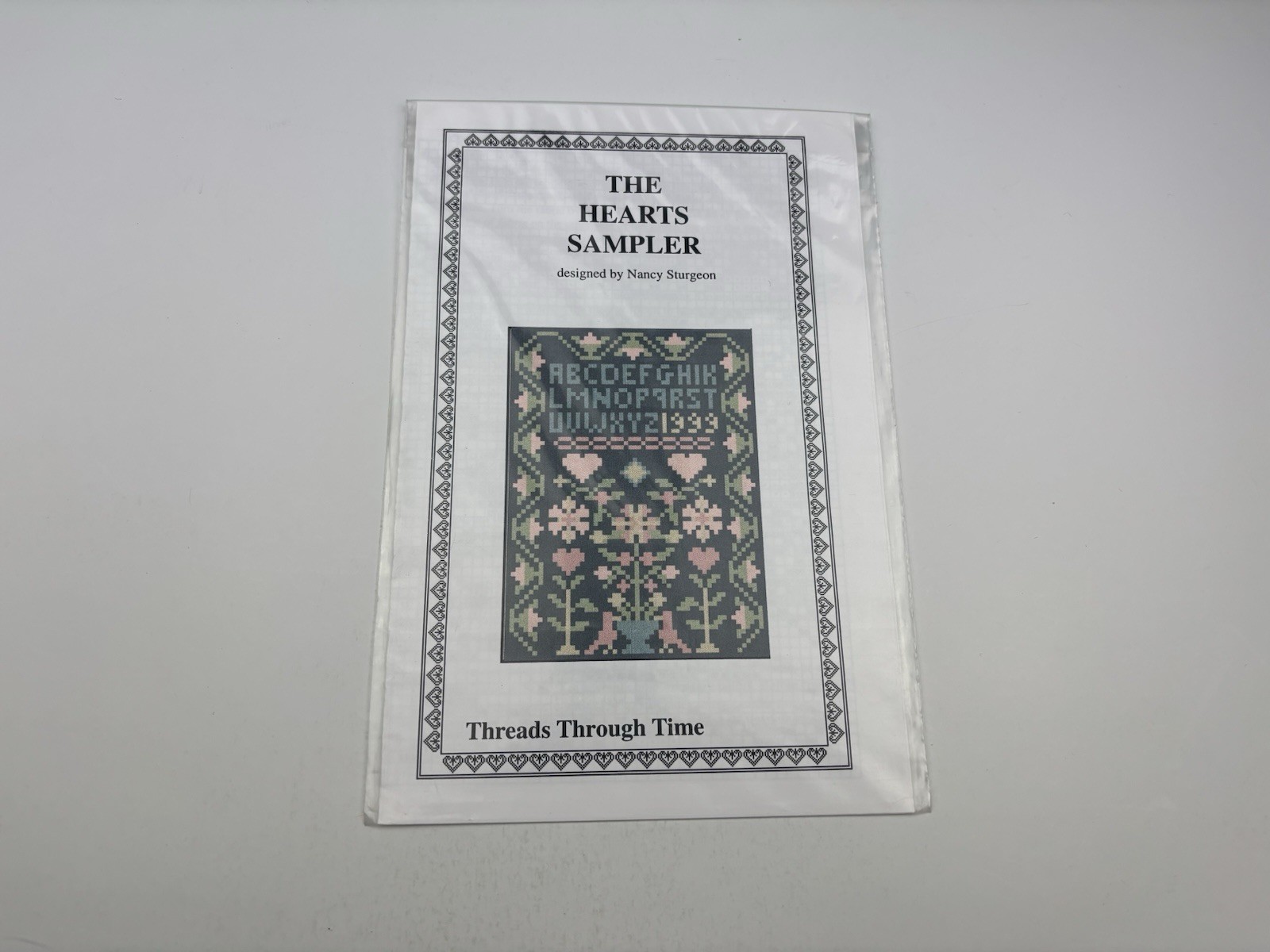 Threads Through Time The Hearts Sampler Needlepoint Pattern 7R