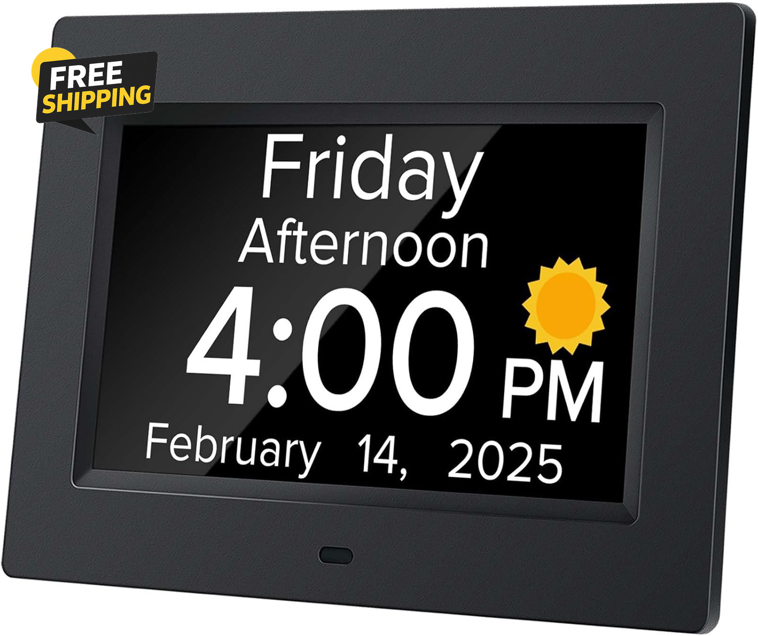 Digital Alarm Clock with Date and Day of Week for Dementia Seniors