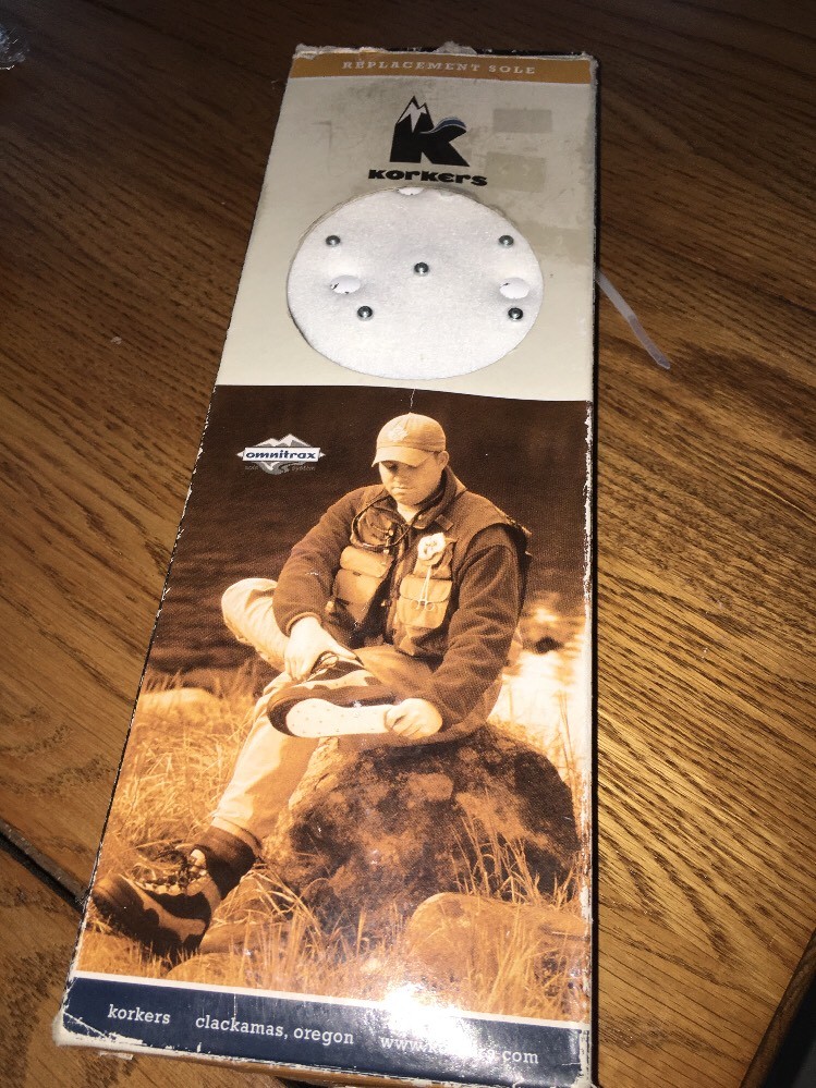 wading boot korkers replacement sole size 8