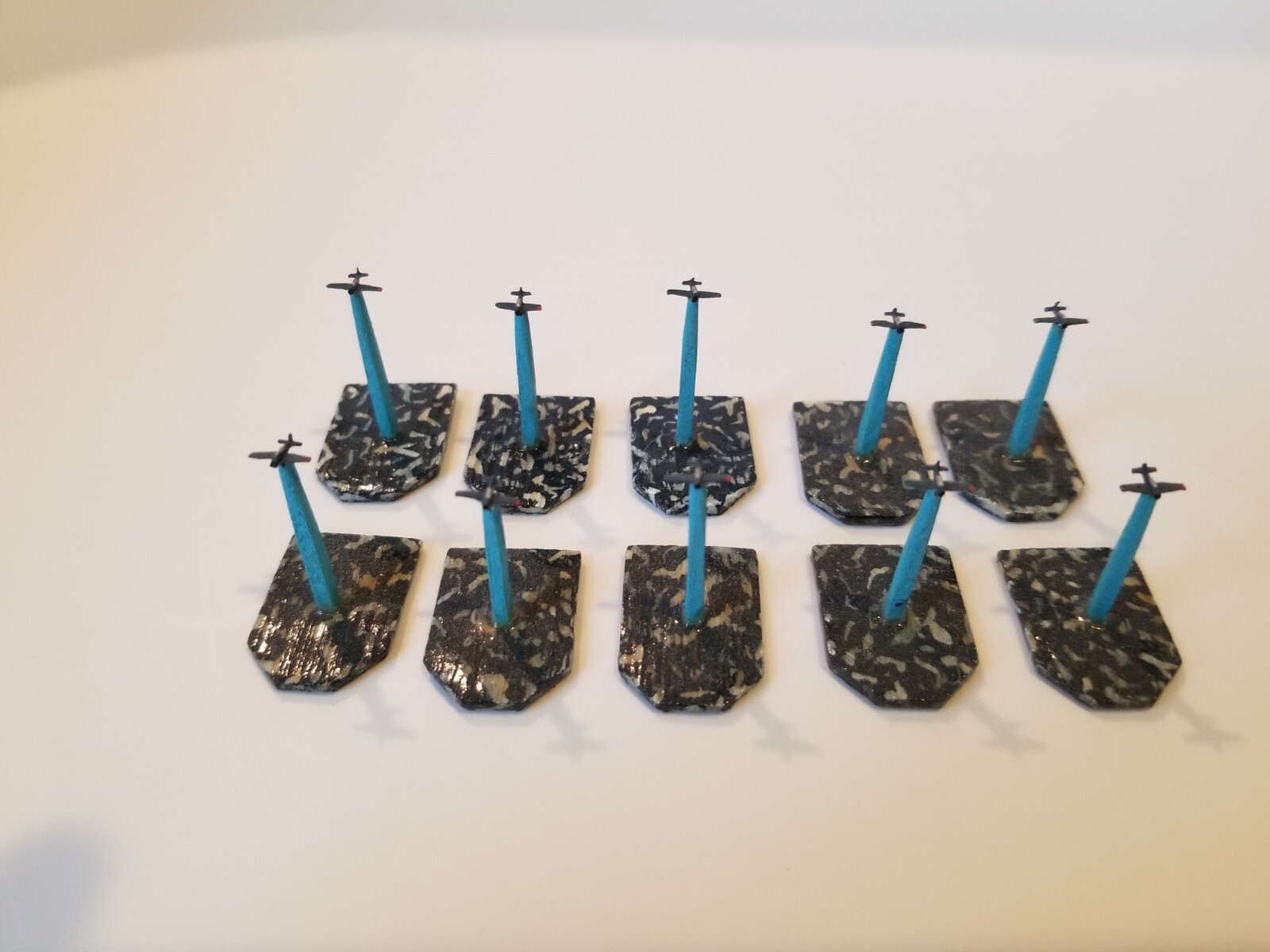 GHQ Micronauts WW2 TBM Aircraft 10 Miniatures 1/2400 Scale tbj