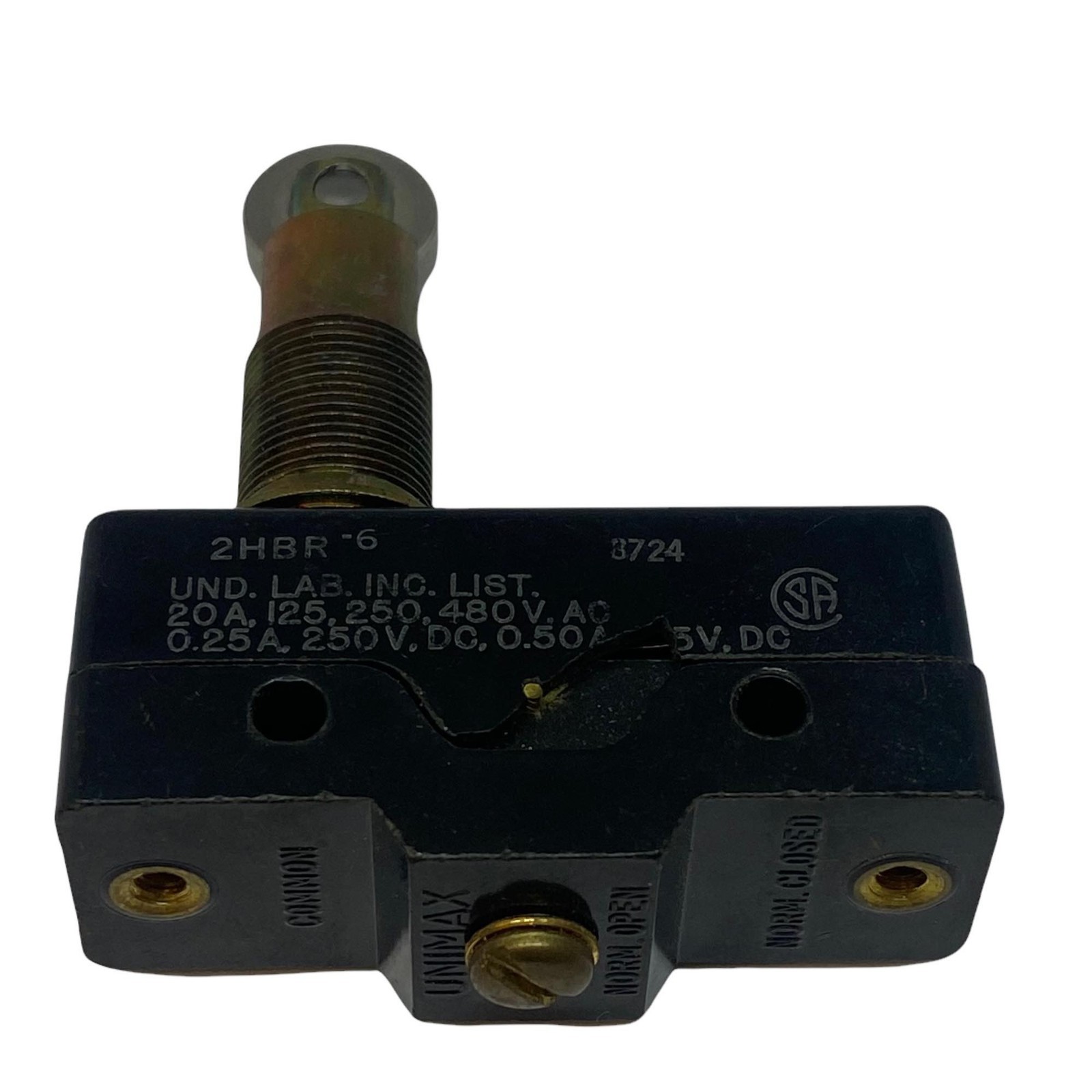 2HBR-6 UND LAB Snap Action Limit Switch Microswitch 125/250/480VAC 20A