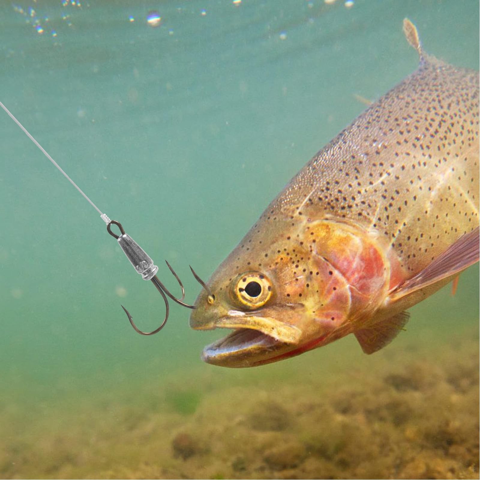 Snagging Hooks Snagging Weighted Treble Hooks 6pcs Fishing Hooks Large Weight...