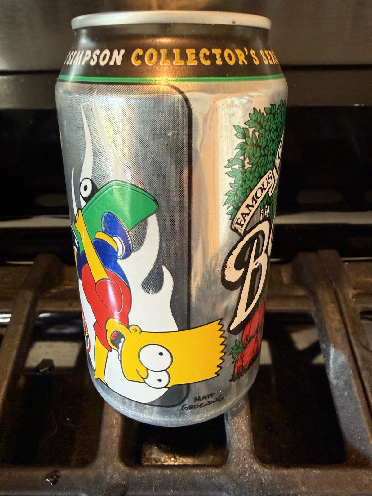 2001  Bart Simpson Barq’s Root Beer Soda 🥤 Can, Empty 7-16-26(10)