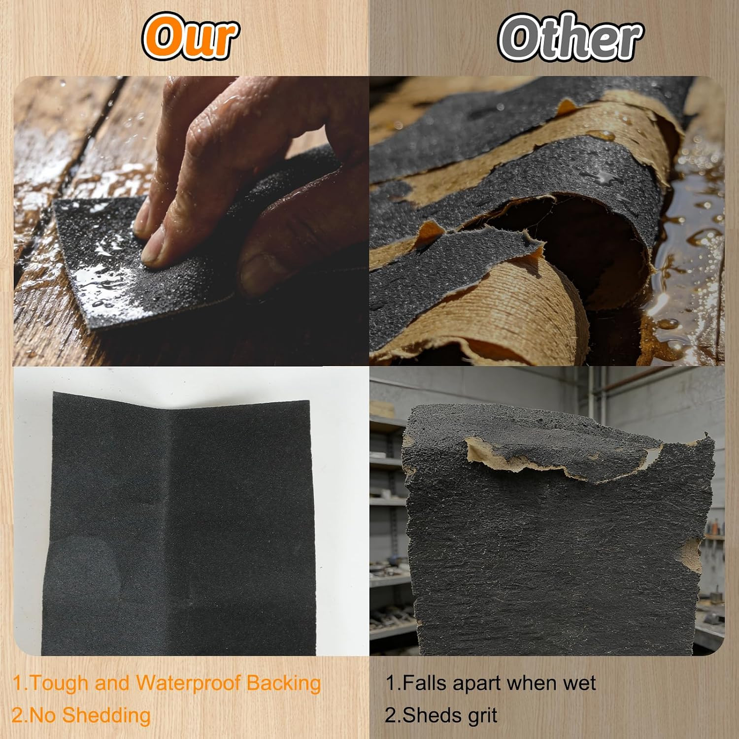 36 PCS Wet Dry Sandpaper 120-3000 Grit Sheets for Polishing & Finishing | 9 x...