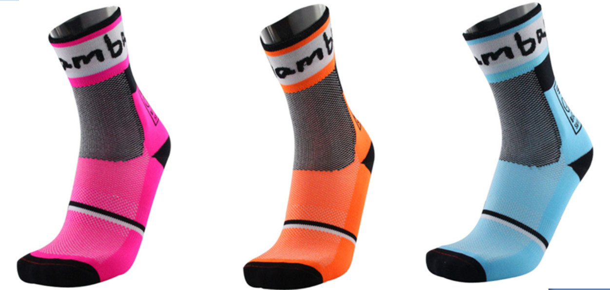 Cycling Socks Bike Racing Riding Tri MTB Pro BmambasX Team Long Calf Bike Socks
