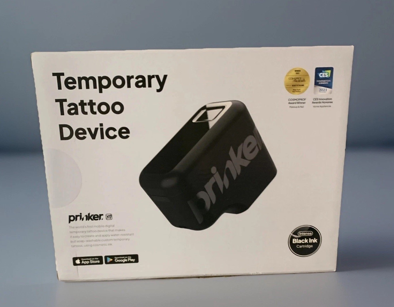 New Prinker M Black 3-D Custom Temporary Tattoo Device Printer Sealed Box