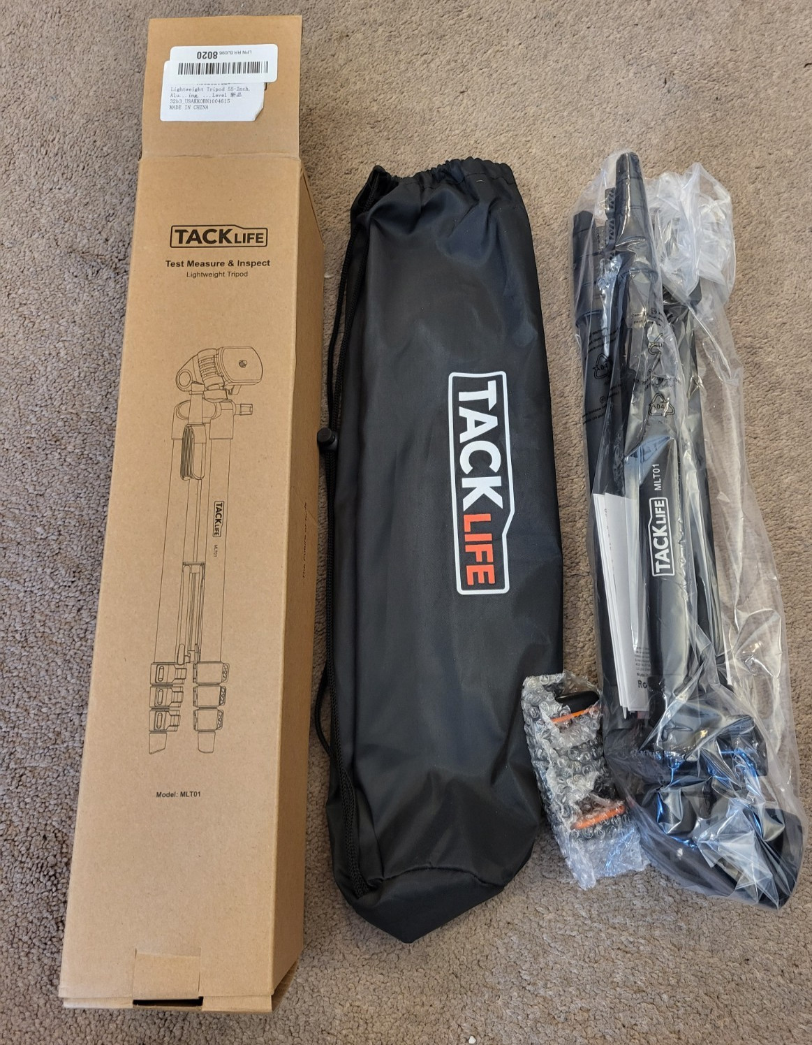 TACKlife Lightweight Camera Tripod 55 Inch Laser Level Model MLT01