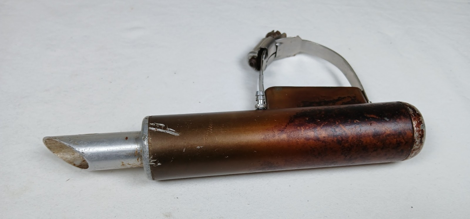 VINTAGE SEMCO FLOW THOUGH MUFFLER  ALUMINUM  RAIDO CONTROL MODEL AIRPLANE USED