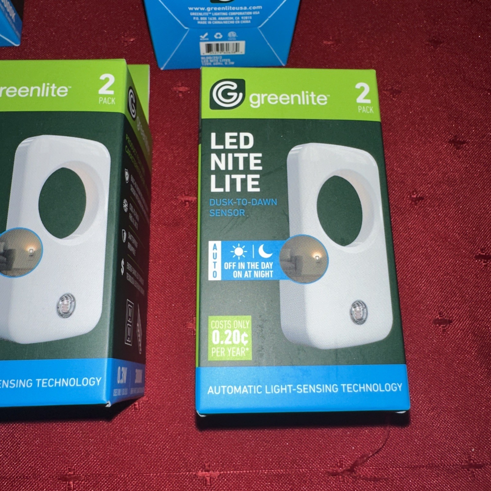 Greenlite LED Nitelite 2 Pack Dusk To Dawn