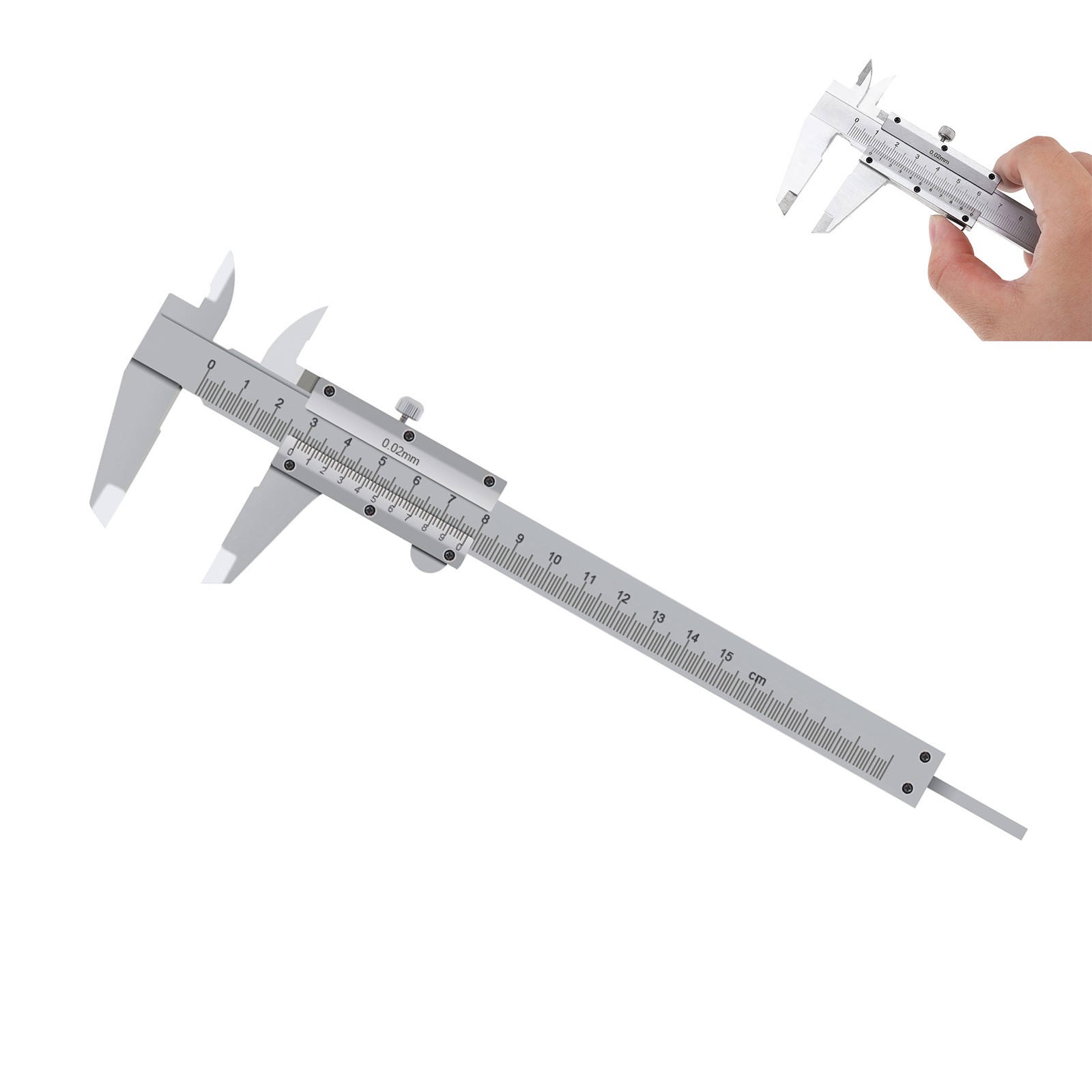 Vernier Calipers 0-150mm 0.02mm High Precision Manual Measuring Tool