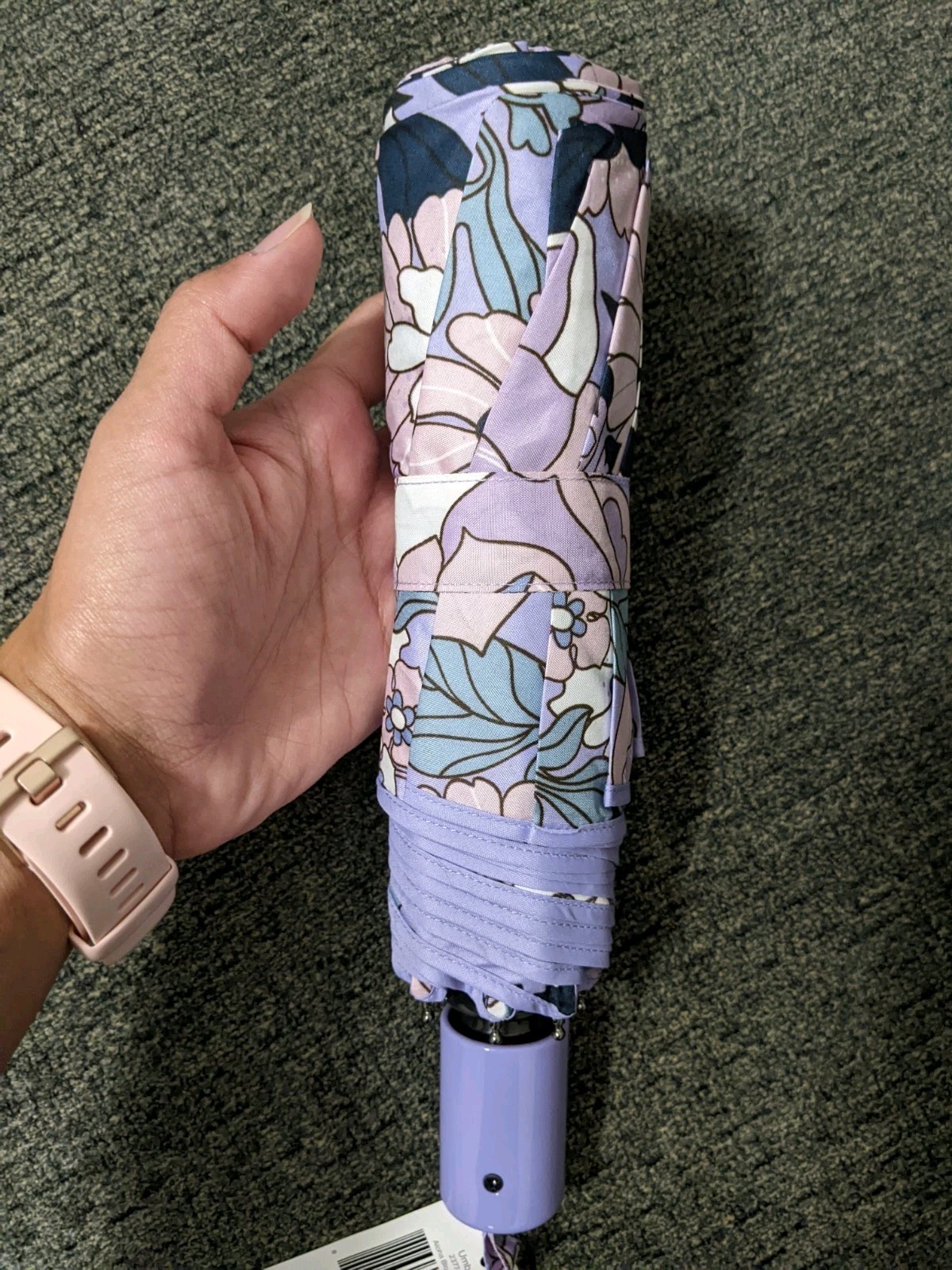 Vera Bradley Umbrella Aloha Blooms Lavender