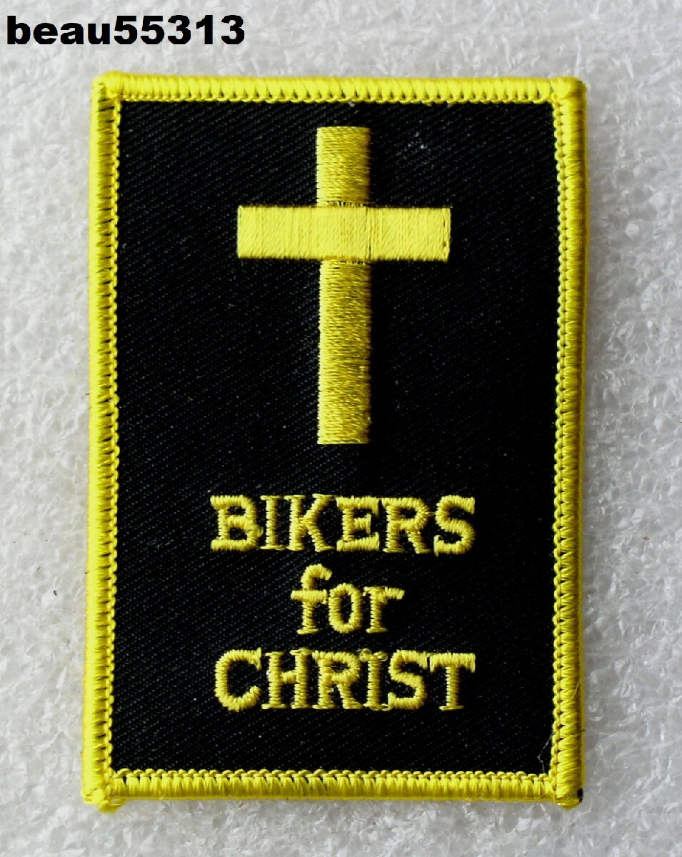 ⭐"BIKERS FOR CHRIST" GREAT HARLEY INDIAN CHRISTIAN VEST JACKET PATCH