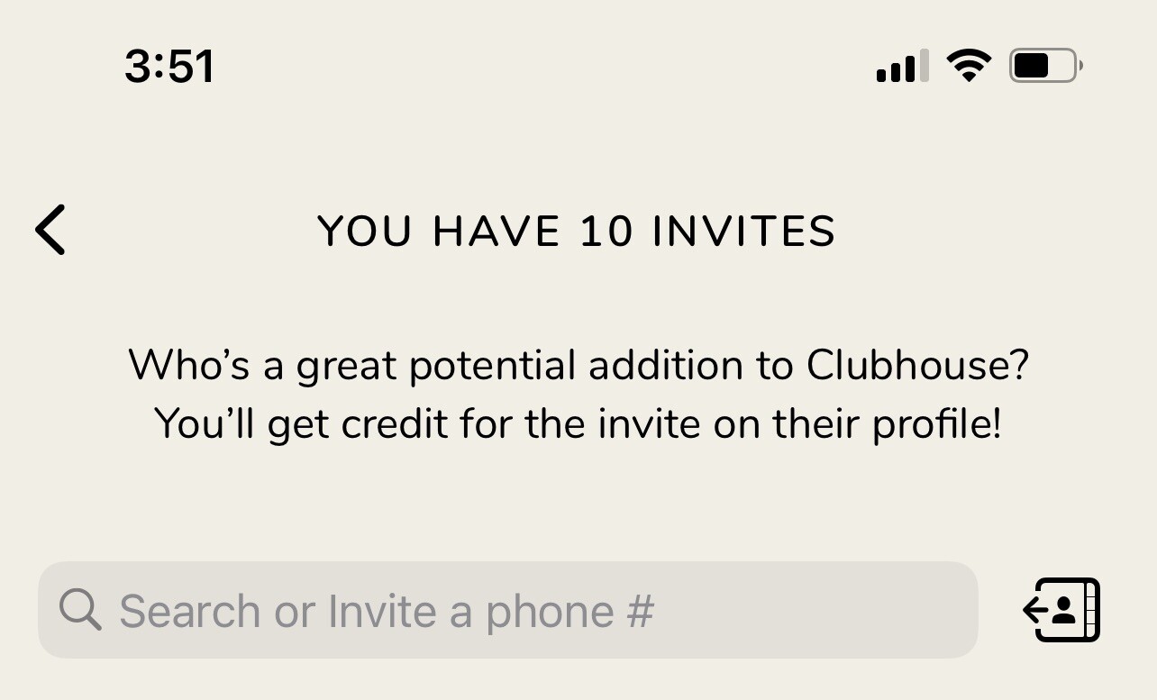 Clubhouse App Invite, iOS Only, Quick Delivery 