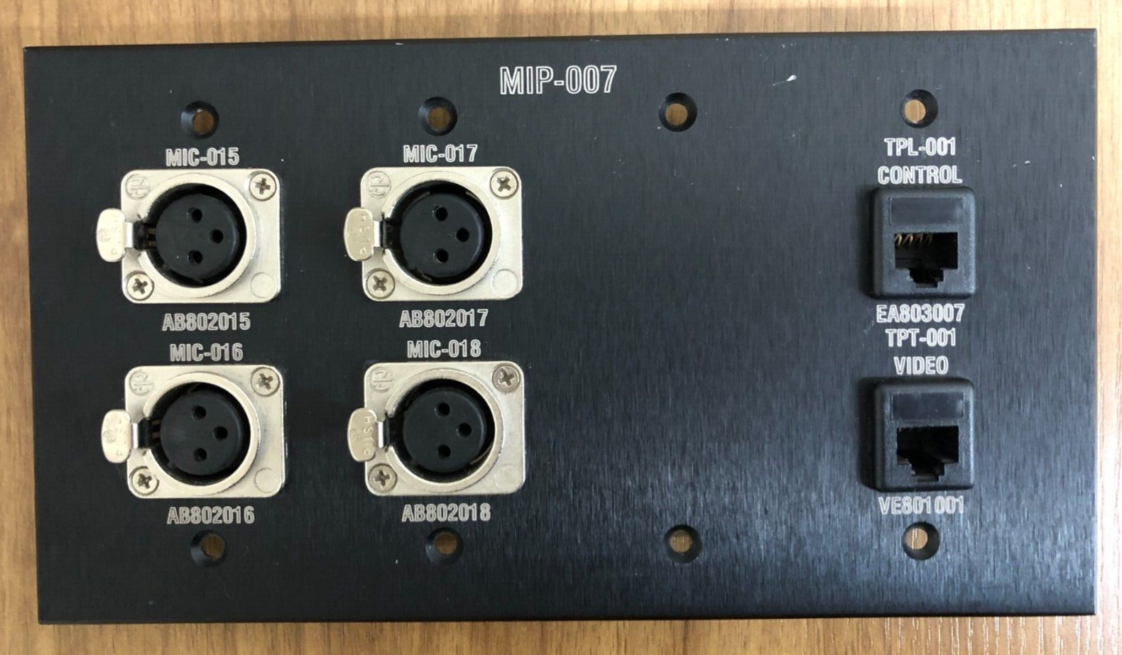 BTX Custom Black Aluminum Wall plate