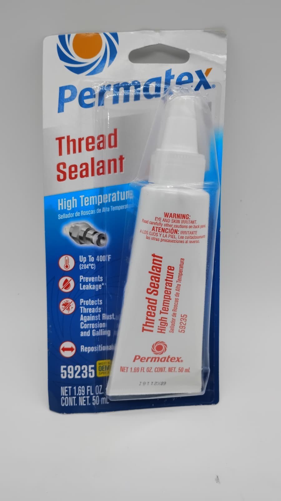 Permatex 59235 High Temperature Thread Sealant 50ml Tube Pipe Sealant for Metal