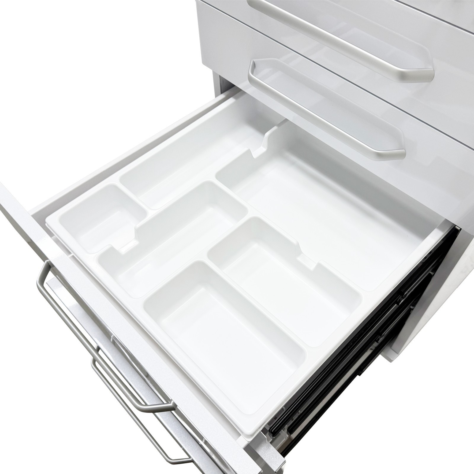 5-Layer Mobile Lab Storage Cabinet Bedside Table for Office Organization Utility