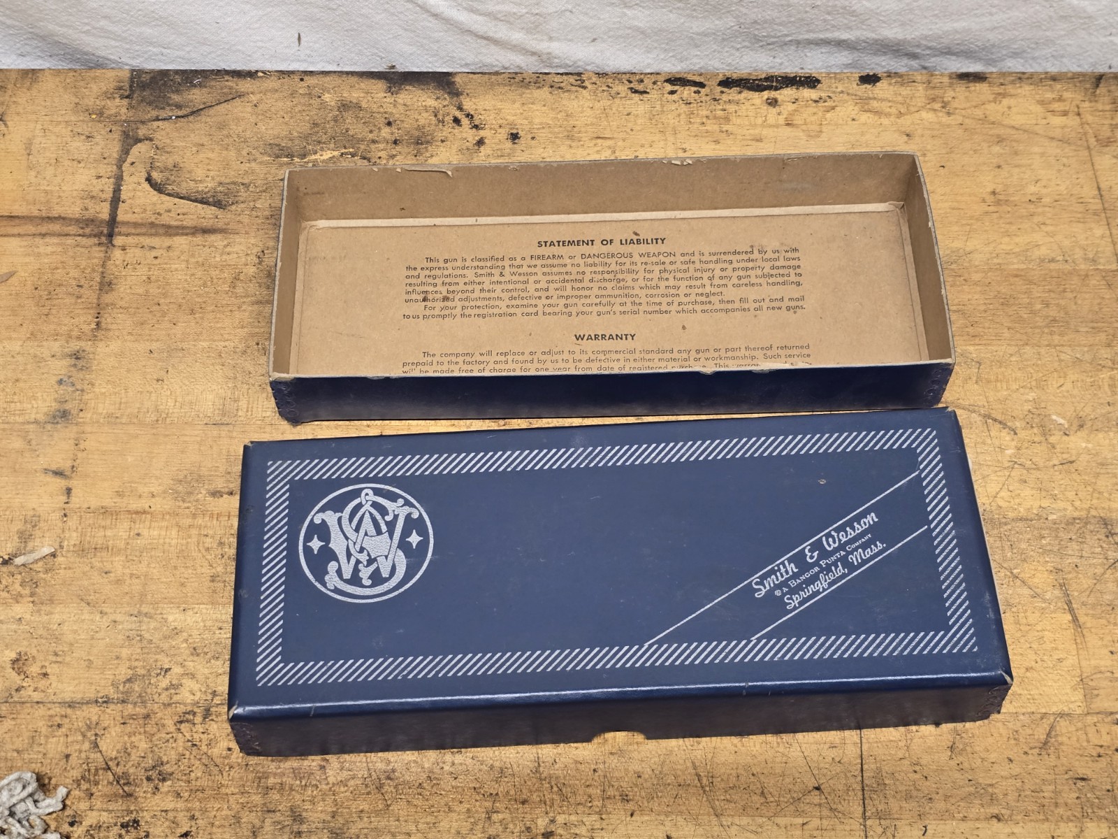 Vintage Smith & Wesson .38 Special Military & Police Gun Model 10 Box ONLY