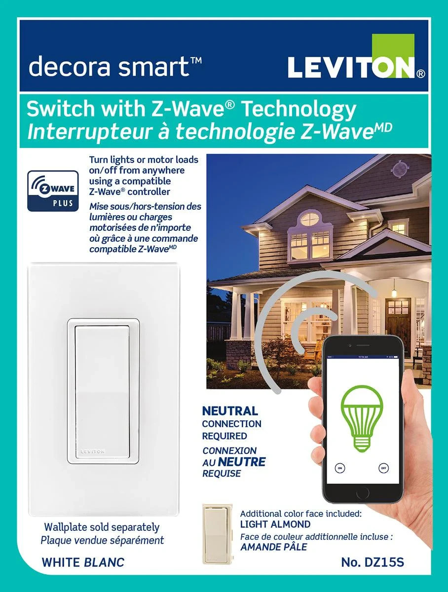 Leviton (DZ15S) Decora Smart Switch