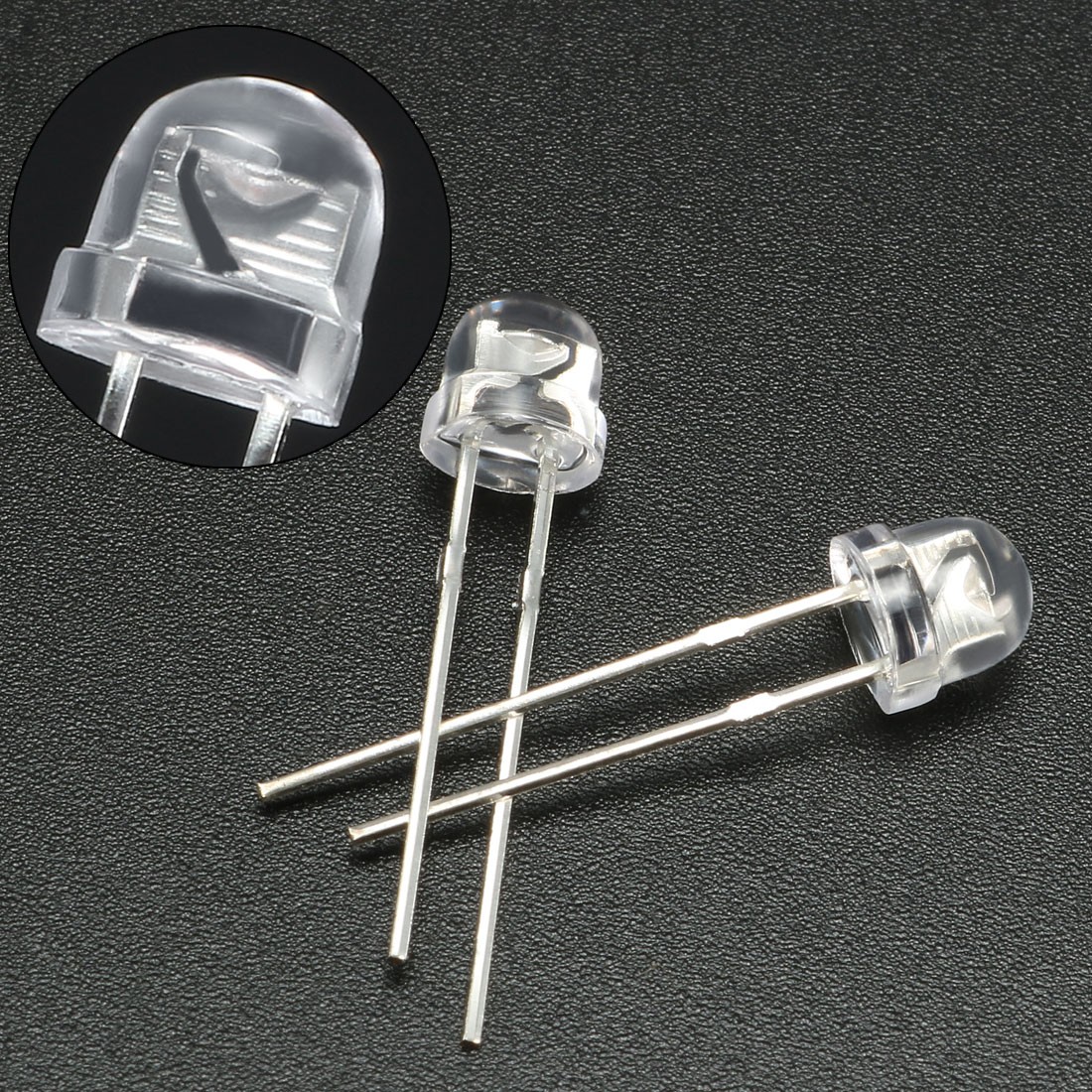 500pcs 5mm Red LED Diode Lighting Electronics Component Emitting Light 1.9-2.1V
