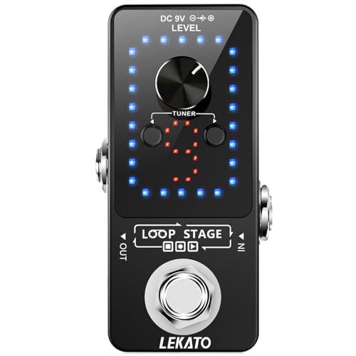 Looper Guitar Pedal with 9 Loops and 40 Minutes Record Time for Electric Bass