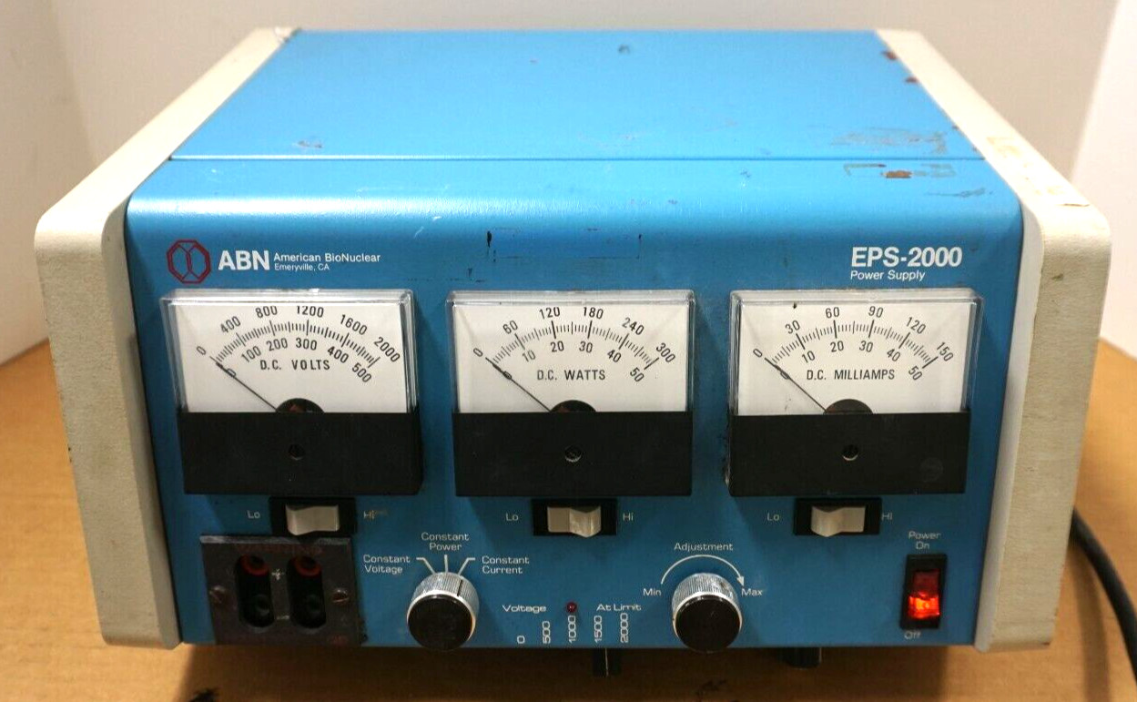 ABN American BioNuclear EPS-2000 Power Supply Powers On