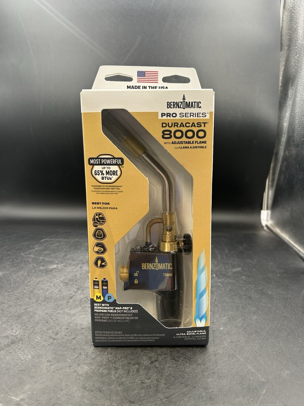 Bernzomatic TS8000T Adjustable Max Performance Torch, instant On/Off Ignition