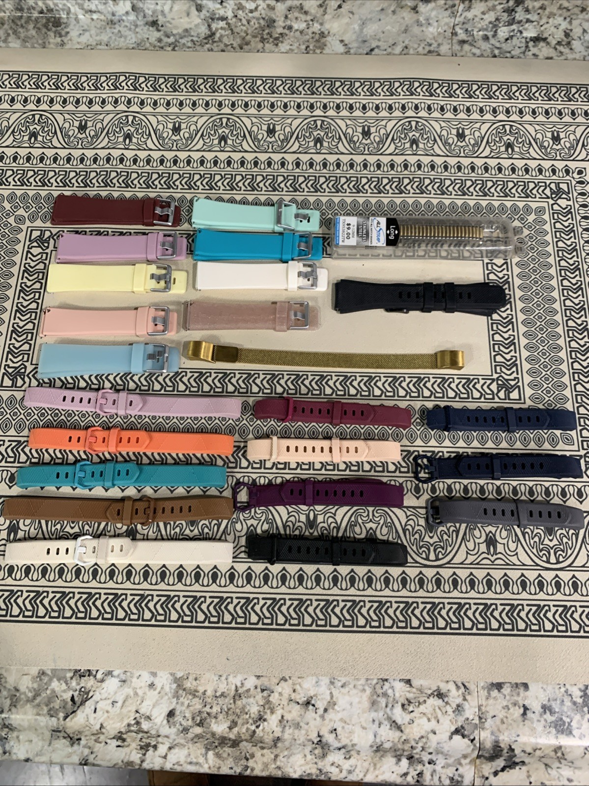 Lot of 24 Mix Replacement Silicone Bands For Fitbit & Miscellaneous