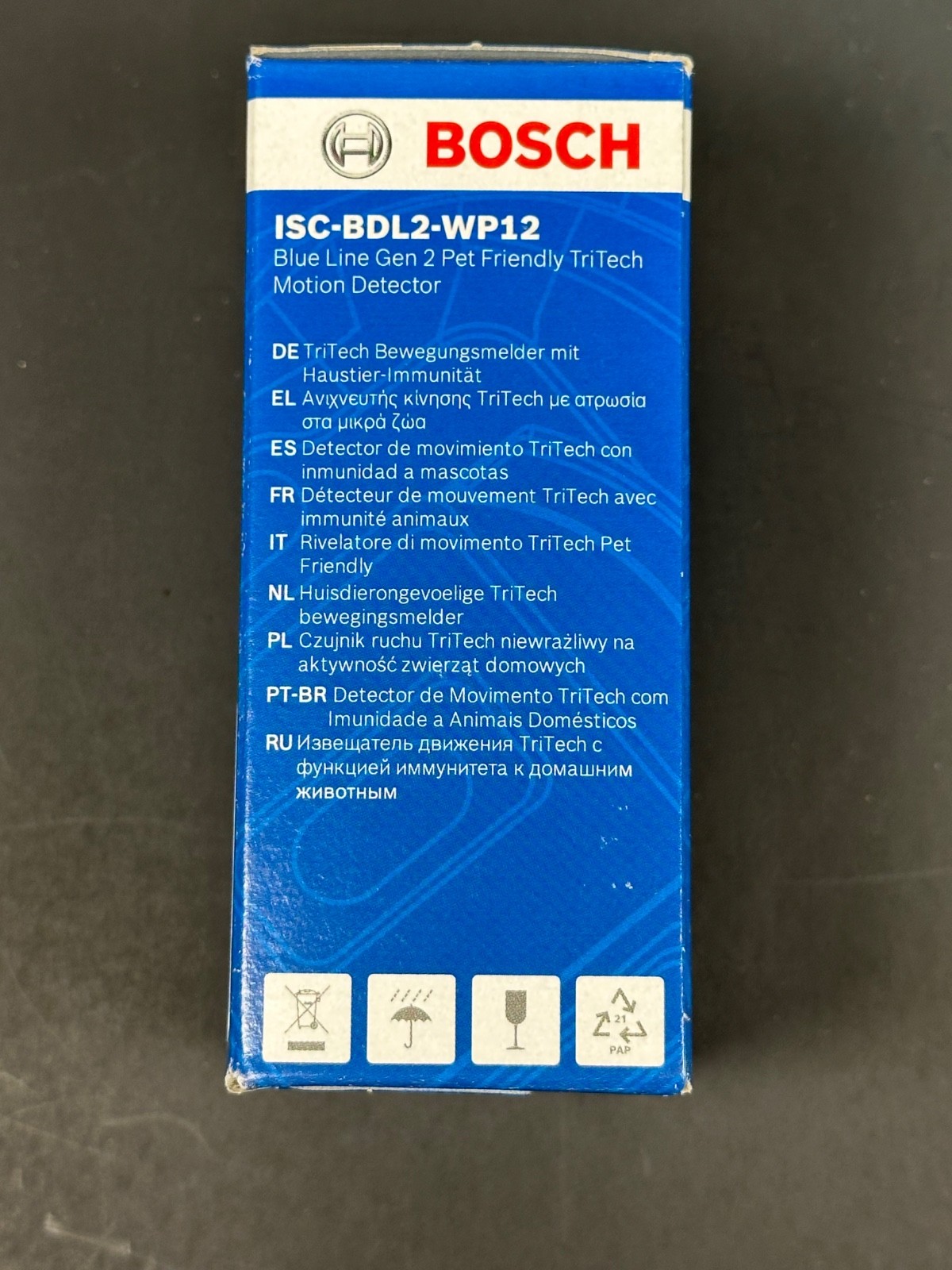 Bosch ISC-BDL2-WP12 Blue Line Gen 2 Pet Friendly TriTech Motion Detector