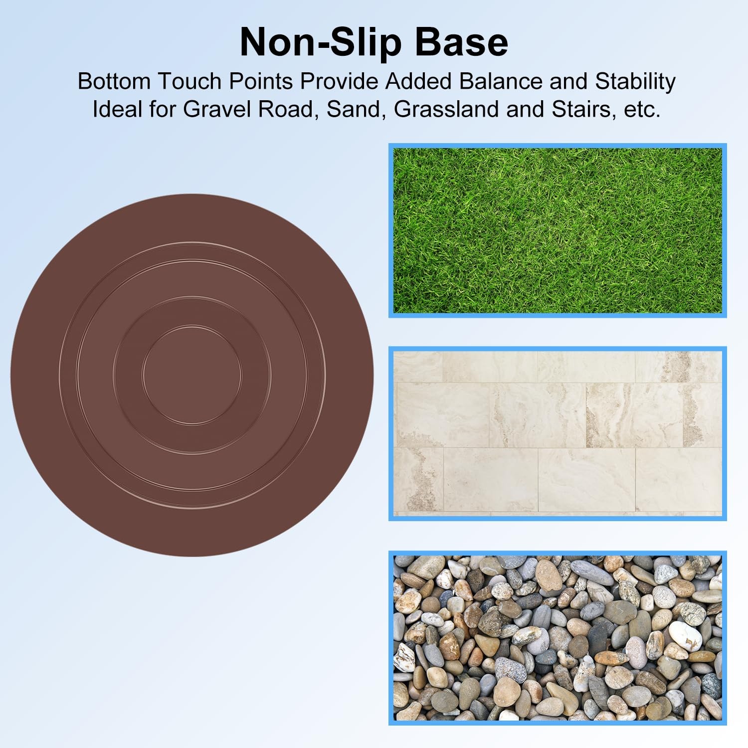 Cane Tips Rubber 4 Pack Replacement Feet for Walking Cane 1 Inch