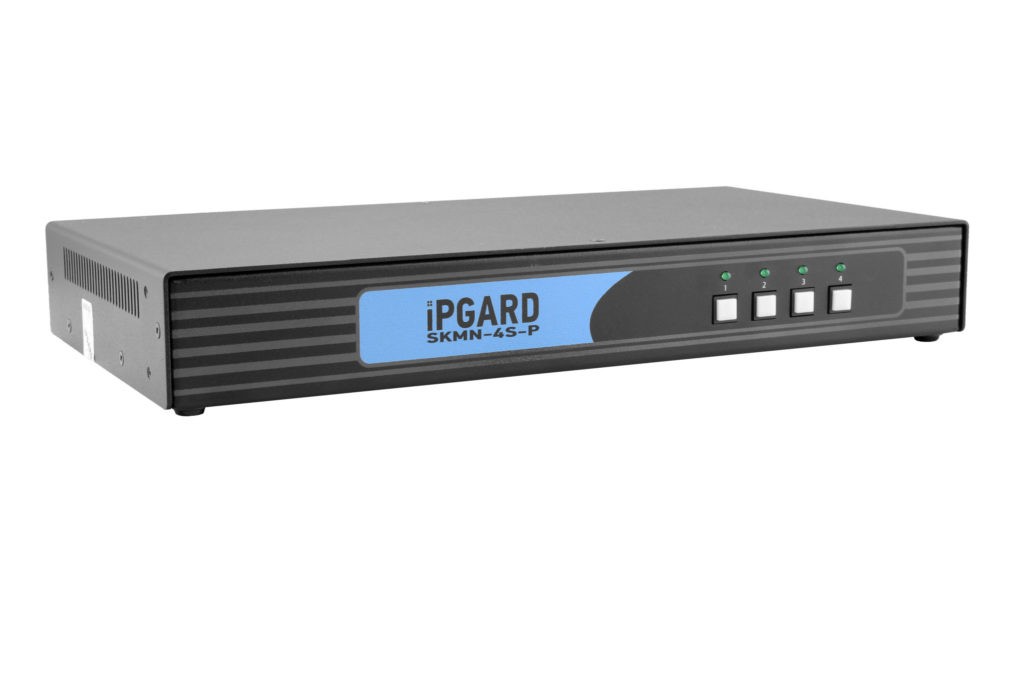 Open Box iPGARD SKMN-4S-P Secure 4-Port KM Switch w/ Audio & CAC Port NIAP PP 3.