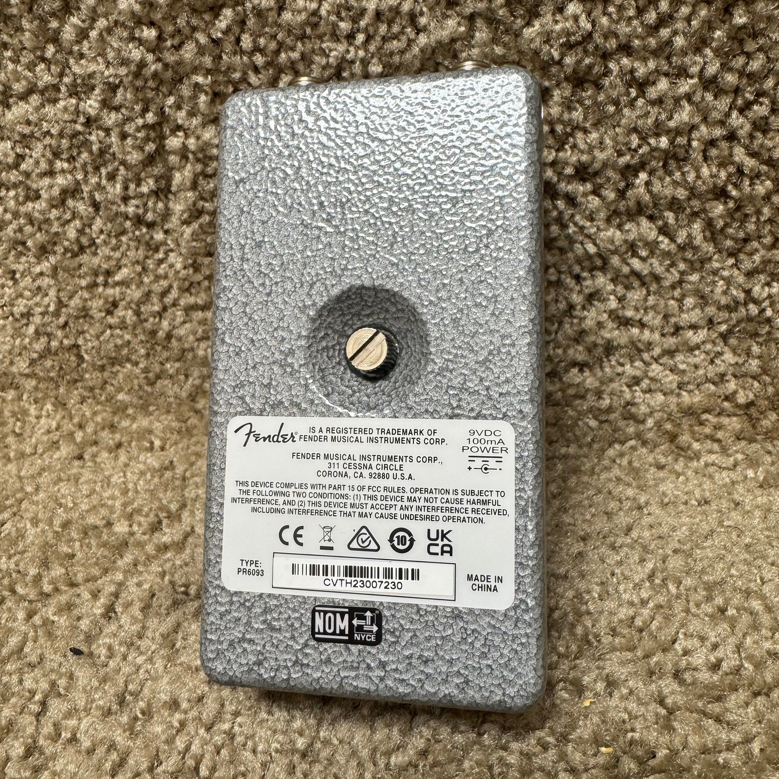 Fender HammerTone Space Delay Pedal