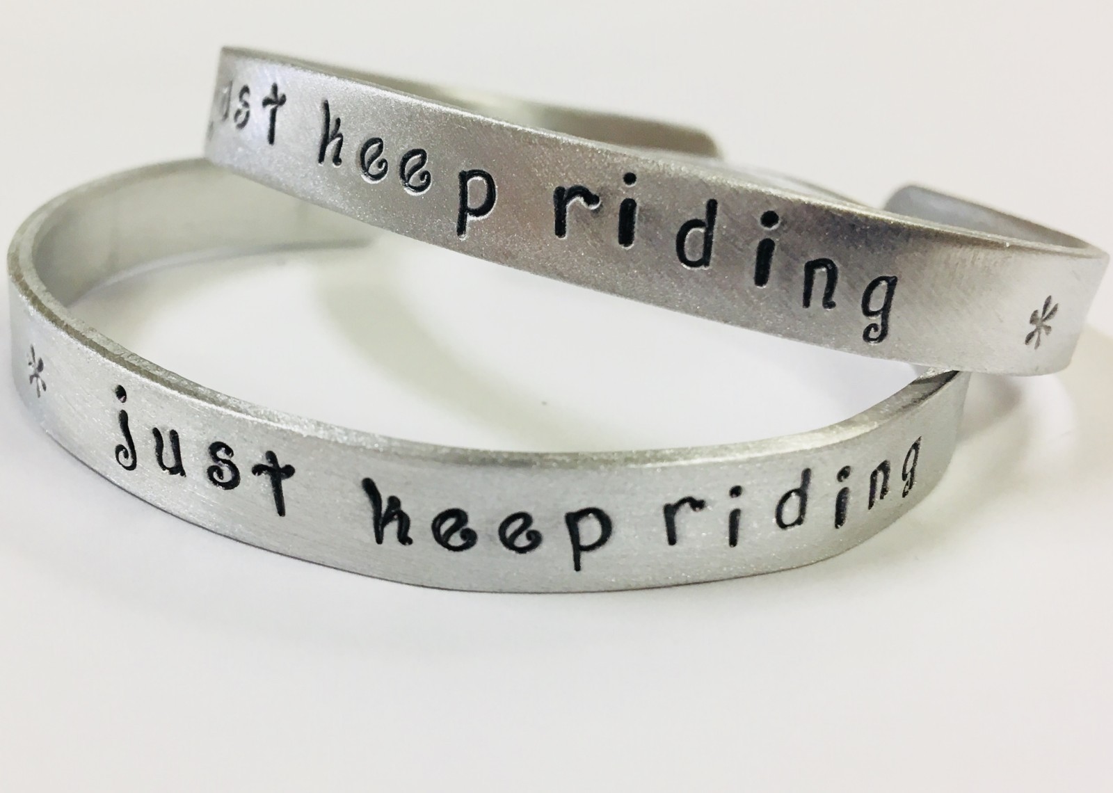 Just Keep Riding, motorcycle, horse or bicycle bracelet FREE SHIPPING