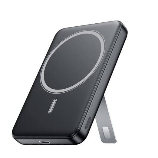 for Magsafe Portable Charger,10000mAh Wireless Magnetic Power Bank with Black