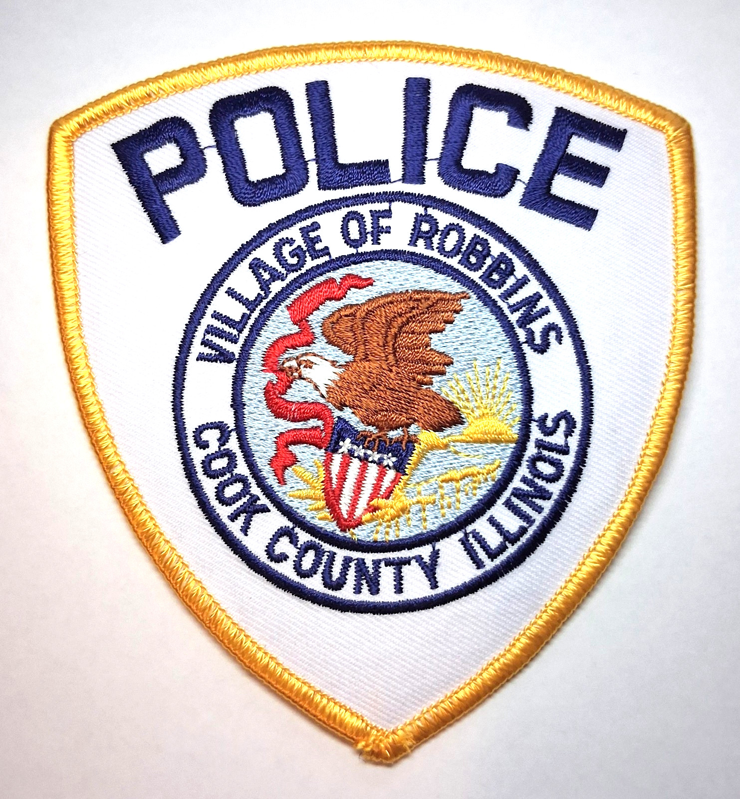 Robbins Illinois Police Patch - FREE Tracked US Shipping!