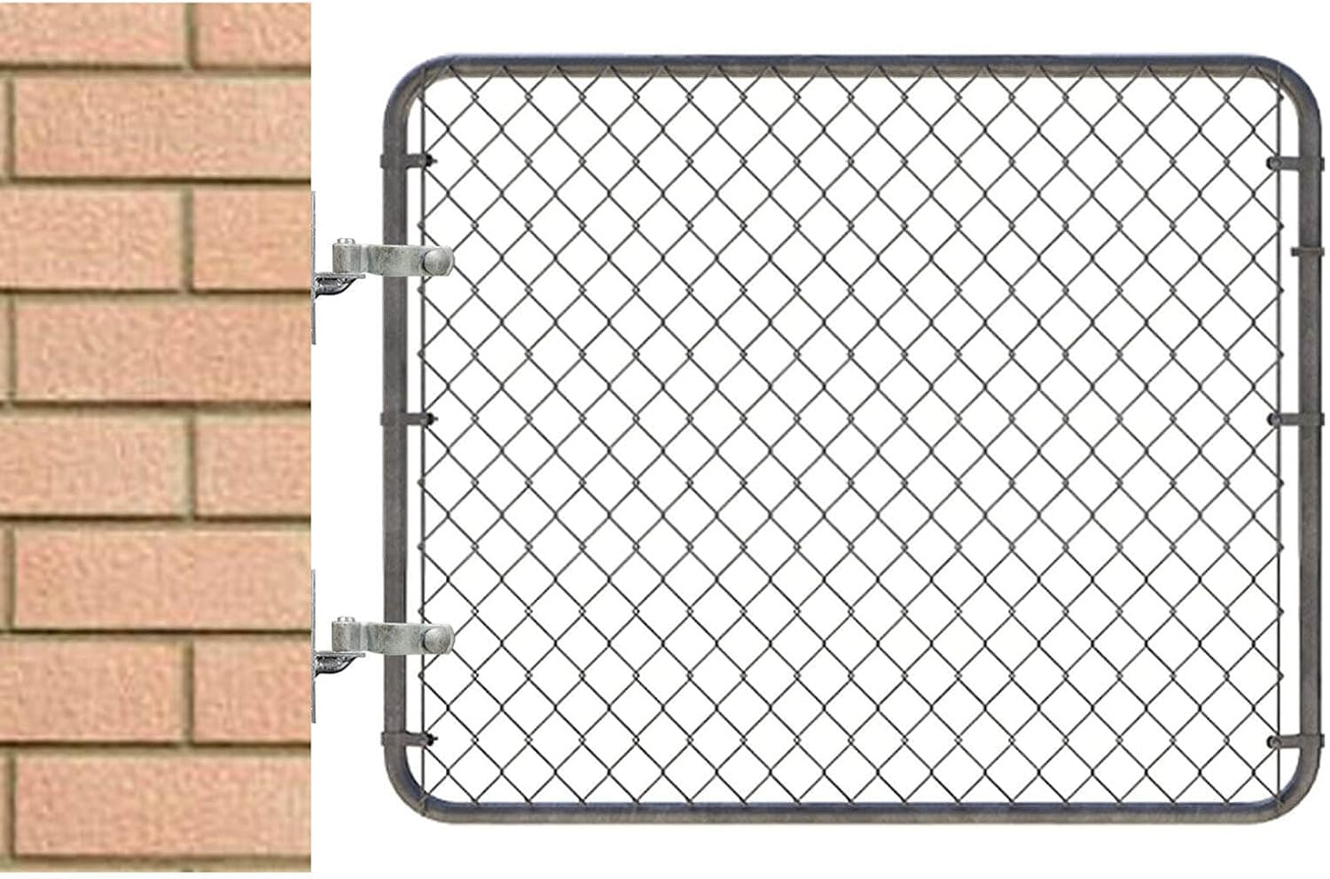 2 Pack Chain Link Fence Gate Post Hinge for 1-5/8" outside Diameter Post/Pipe, P