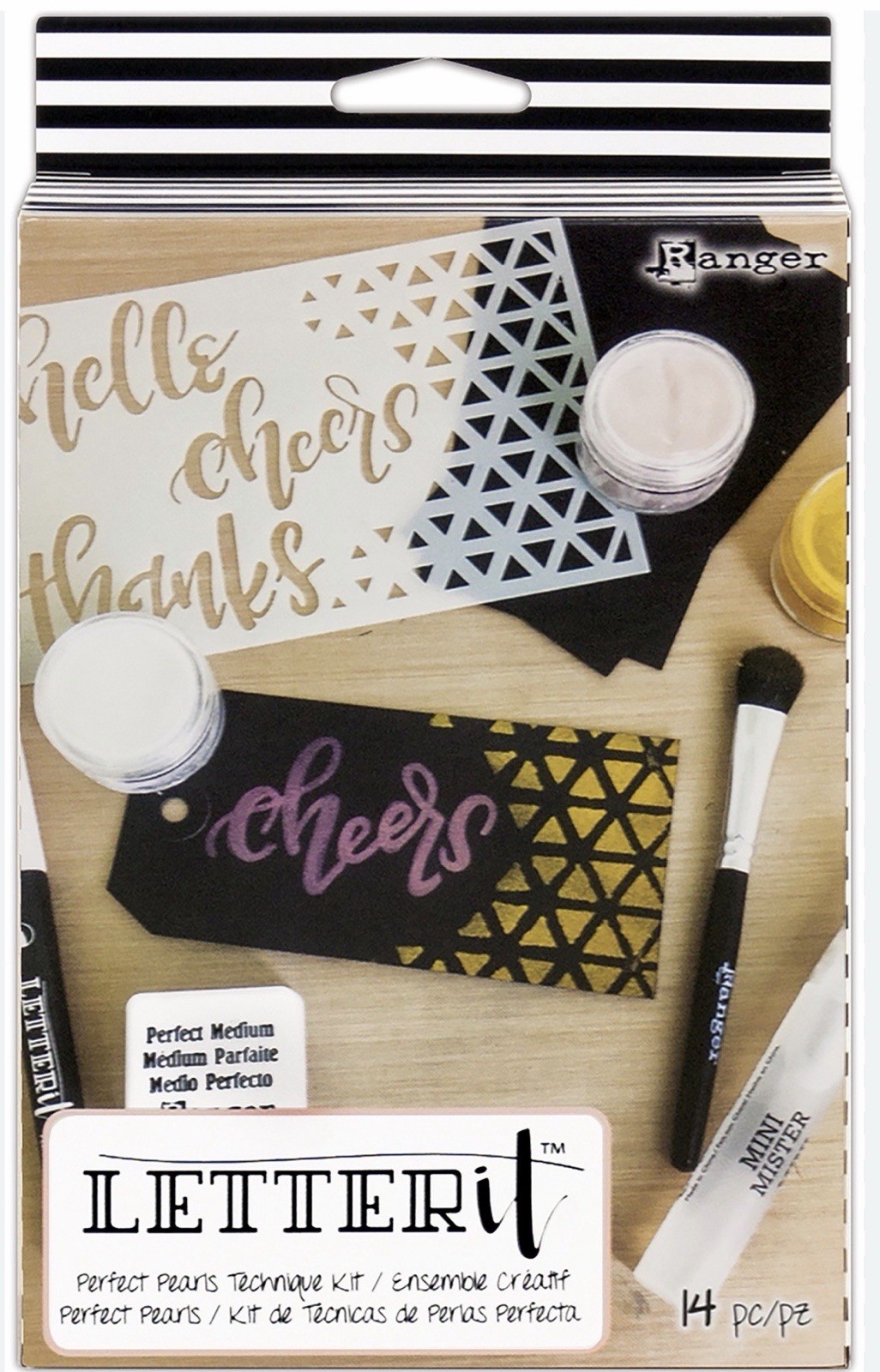 Ranger Letter It Perfect Pearls Technique Kit 14 pc Model LEBK9370