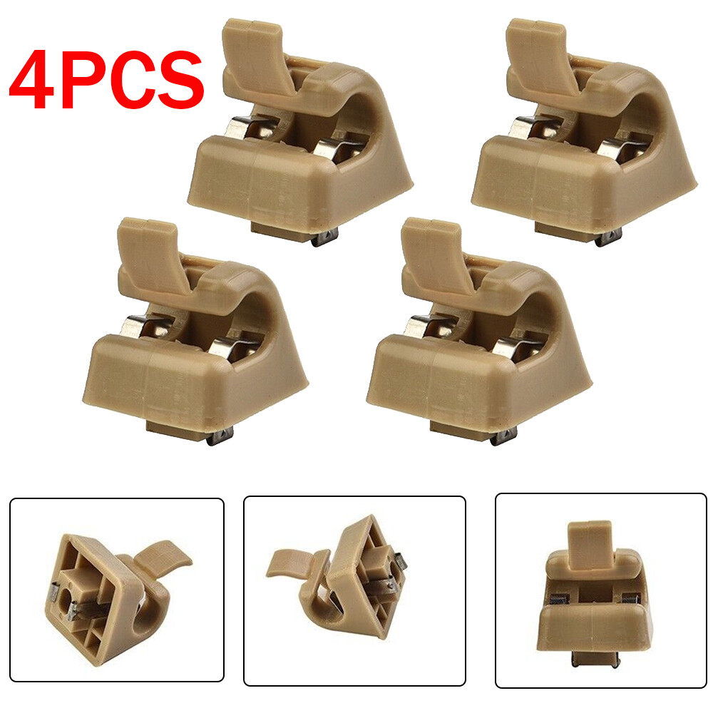 4 Set Of Sun Visor Clips Holders For Mercedes W123,W124,W126,W140,W201 For Benz