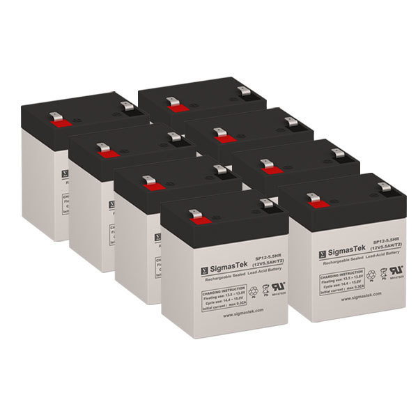 APC SRT1500XLA UPS Replacement Battery Set by SigmasTek- 12v 5.5AH
