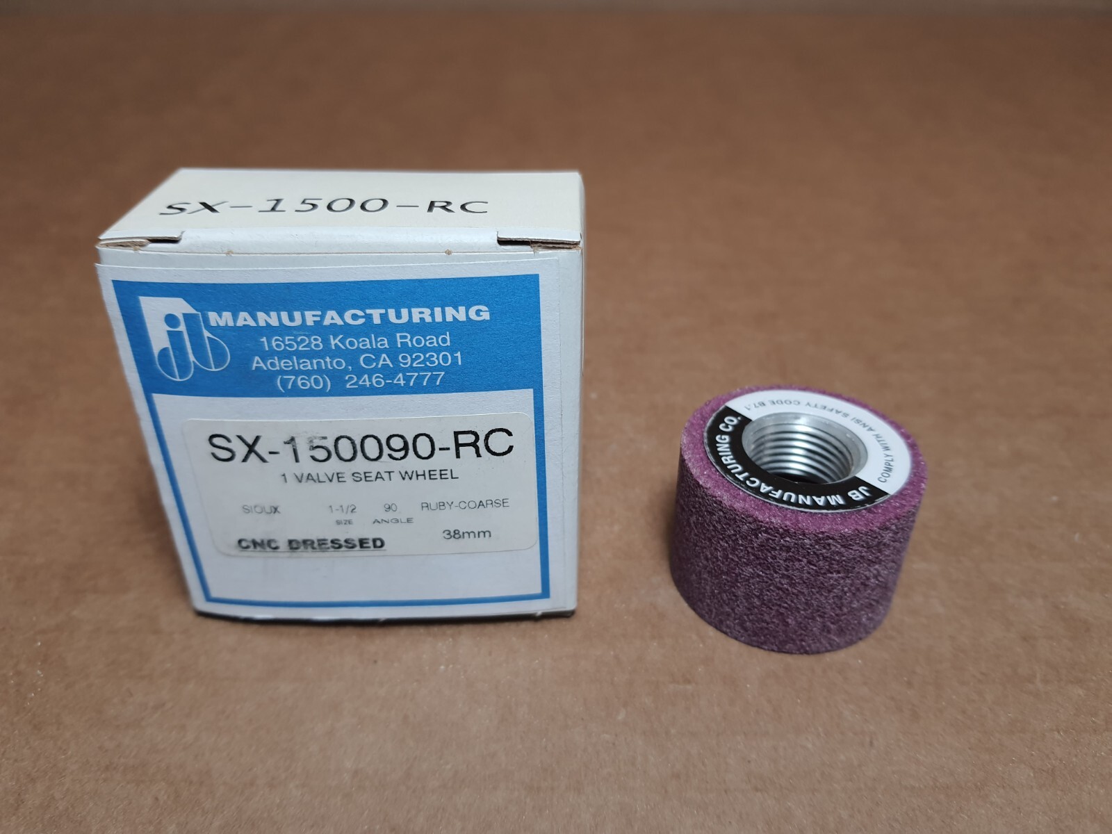 1-1/2" Sioux Valve Seat Grinding Wheel (Ruby Coarse)