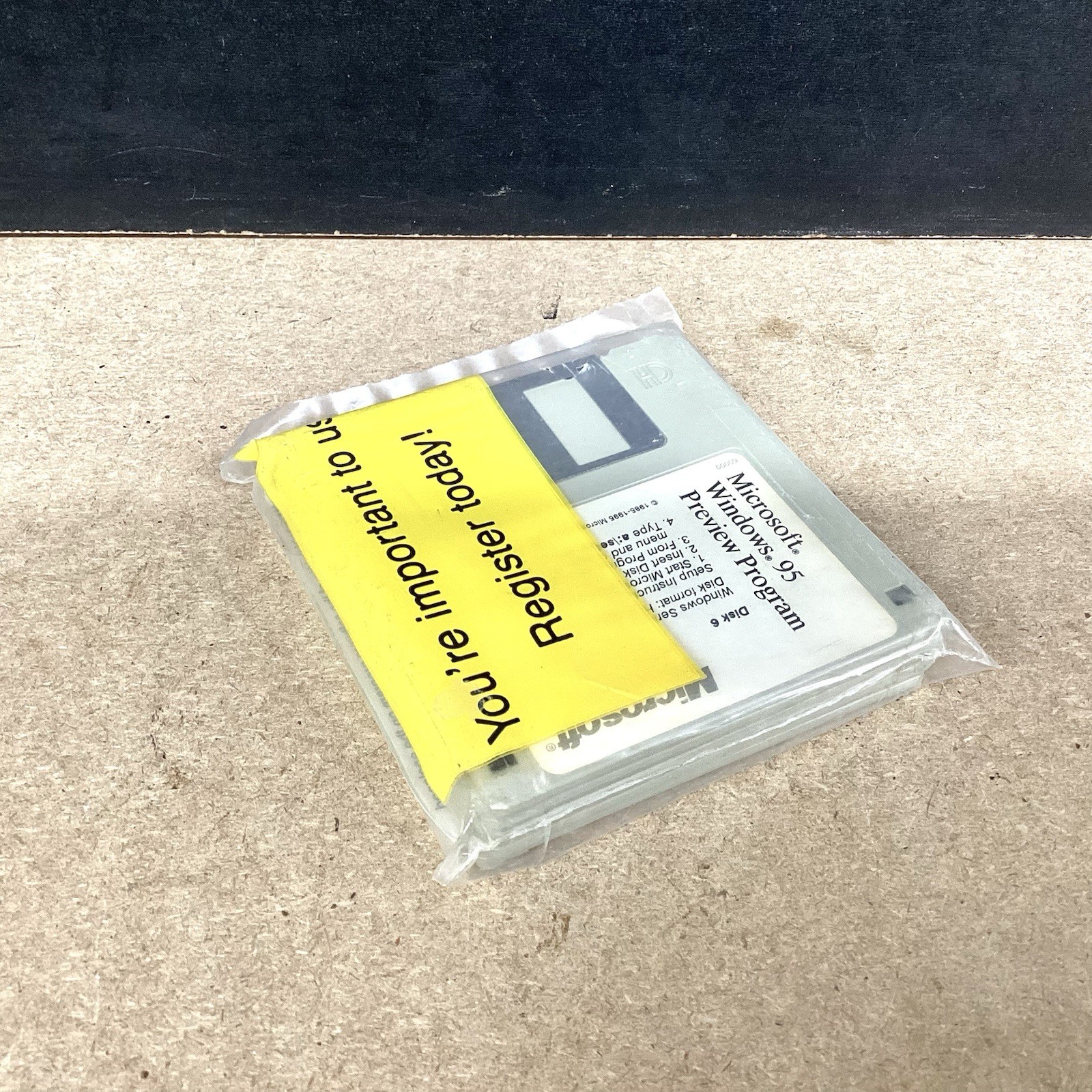 Sealed Collectible Set of Microsoft Windows 95 Preview Program floppy disks