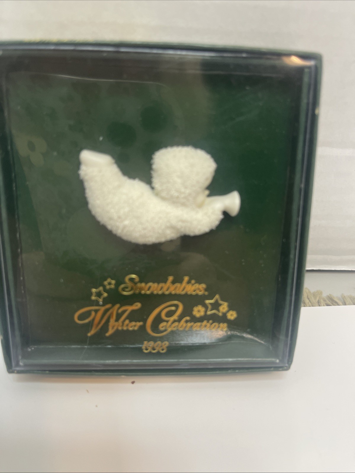Dept. 56 Snowbabies 1998 Bisque Winter Celebrations Friendship Pin New