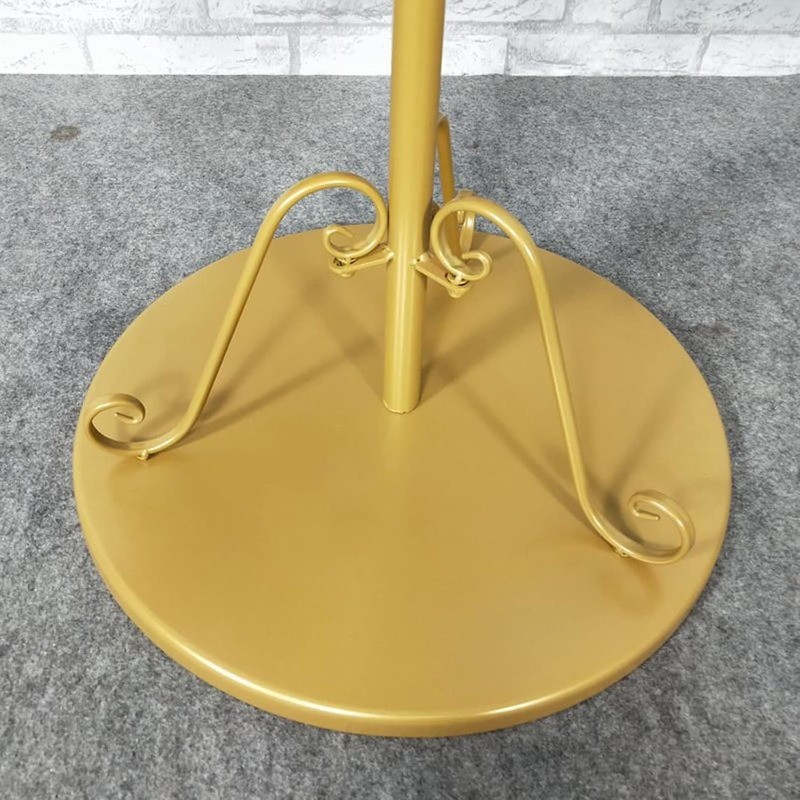Scarf Display Stand with 30 Rods, Pivoting Round Rack, Height Adjustable