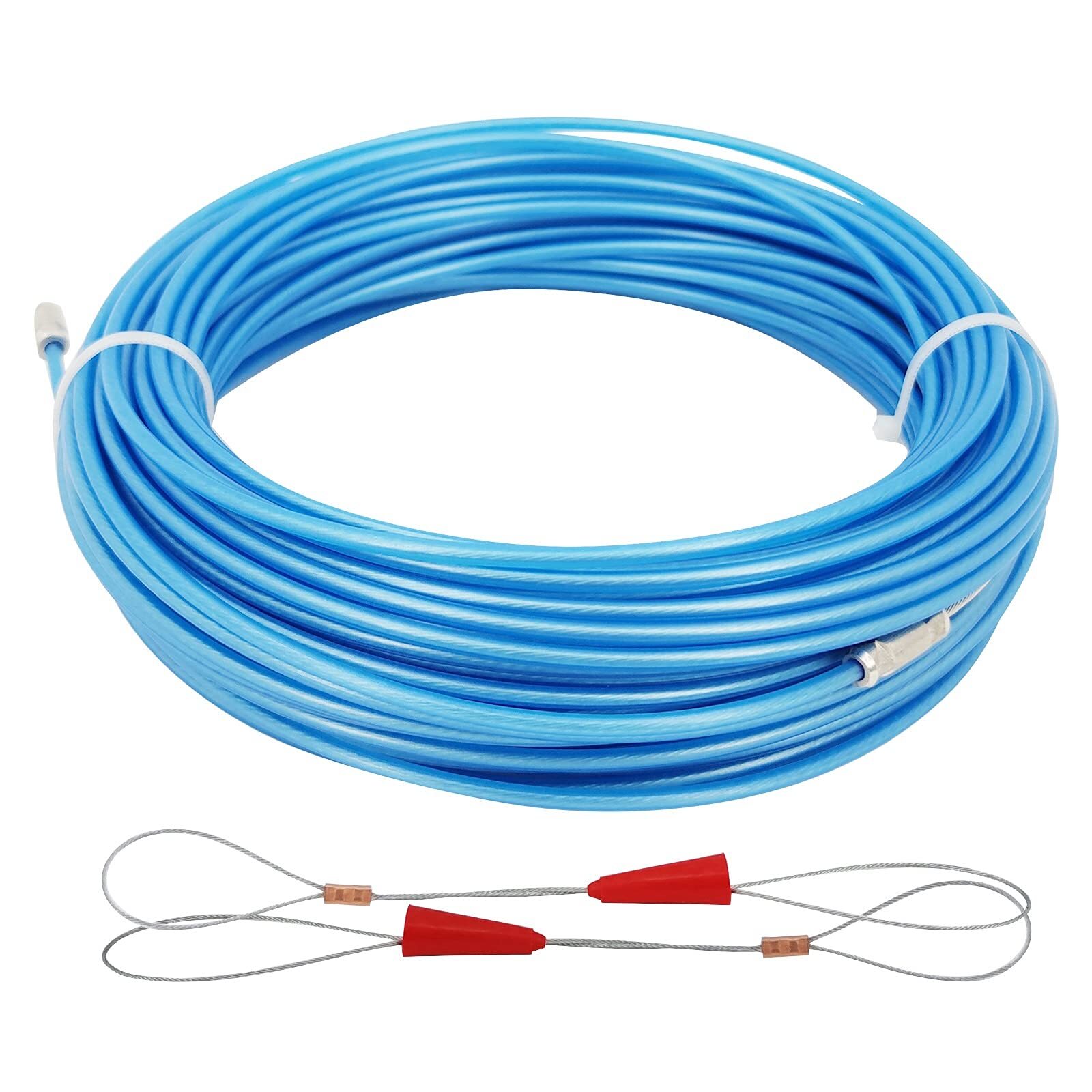 30m Fish Tape Steel Core Cable Puller Electrical Wire Fish Tape Running Cable Fa