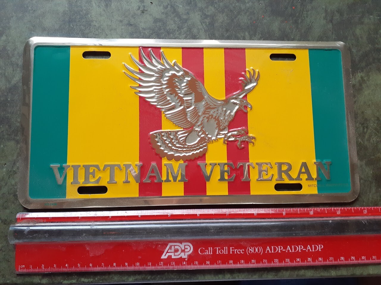 Vietnam Veteran License Plate 12 by 6"