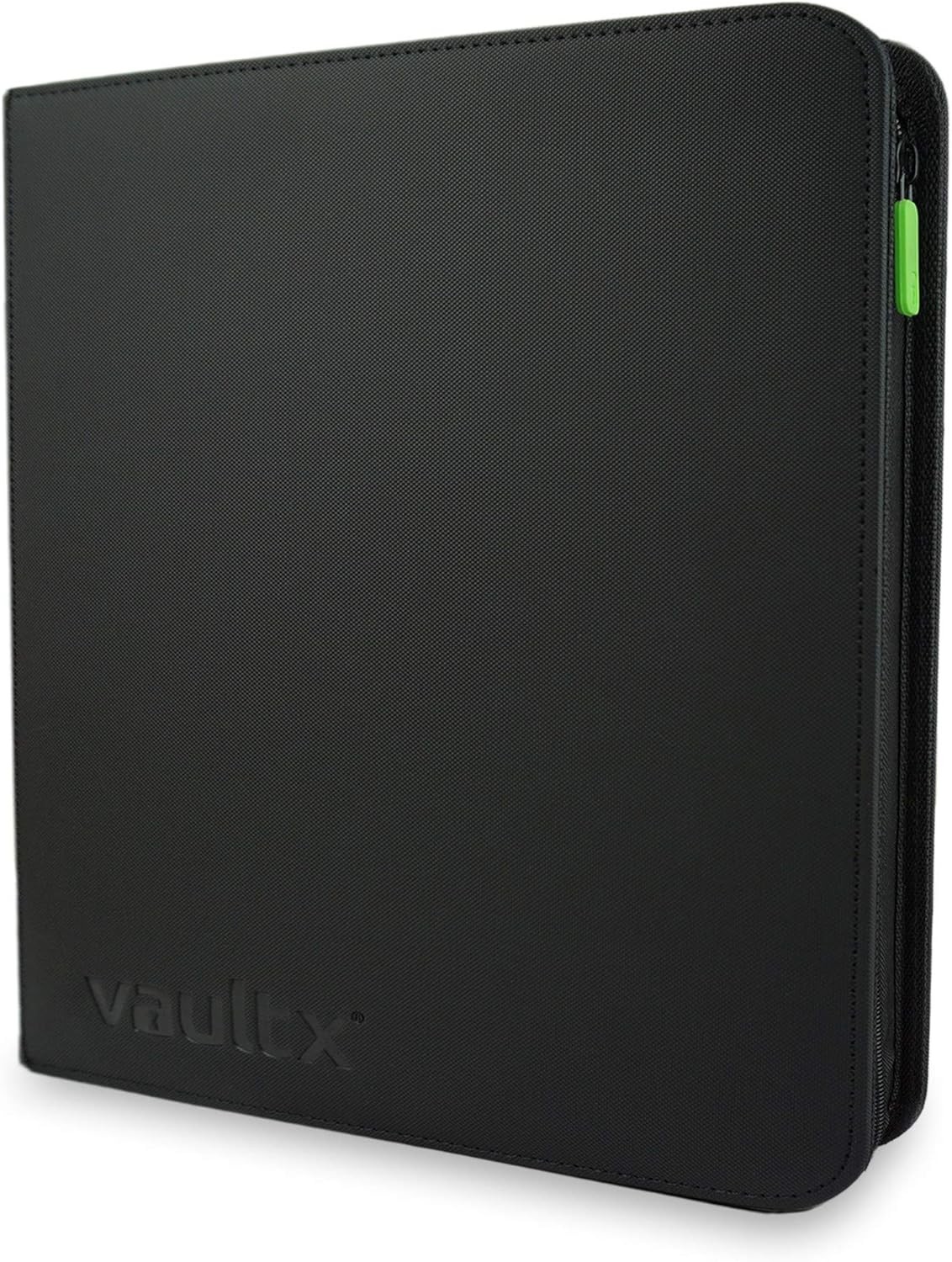 Vault X 12 Pocket Trading Card Zip Binder, 480 cards, 6.8cm x 9.7cm, Black