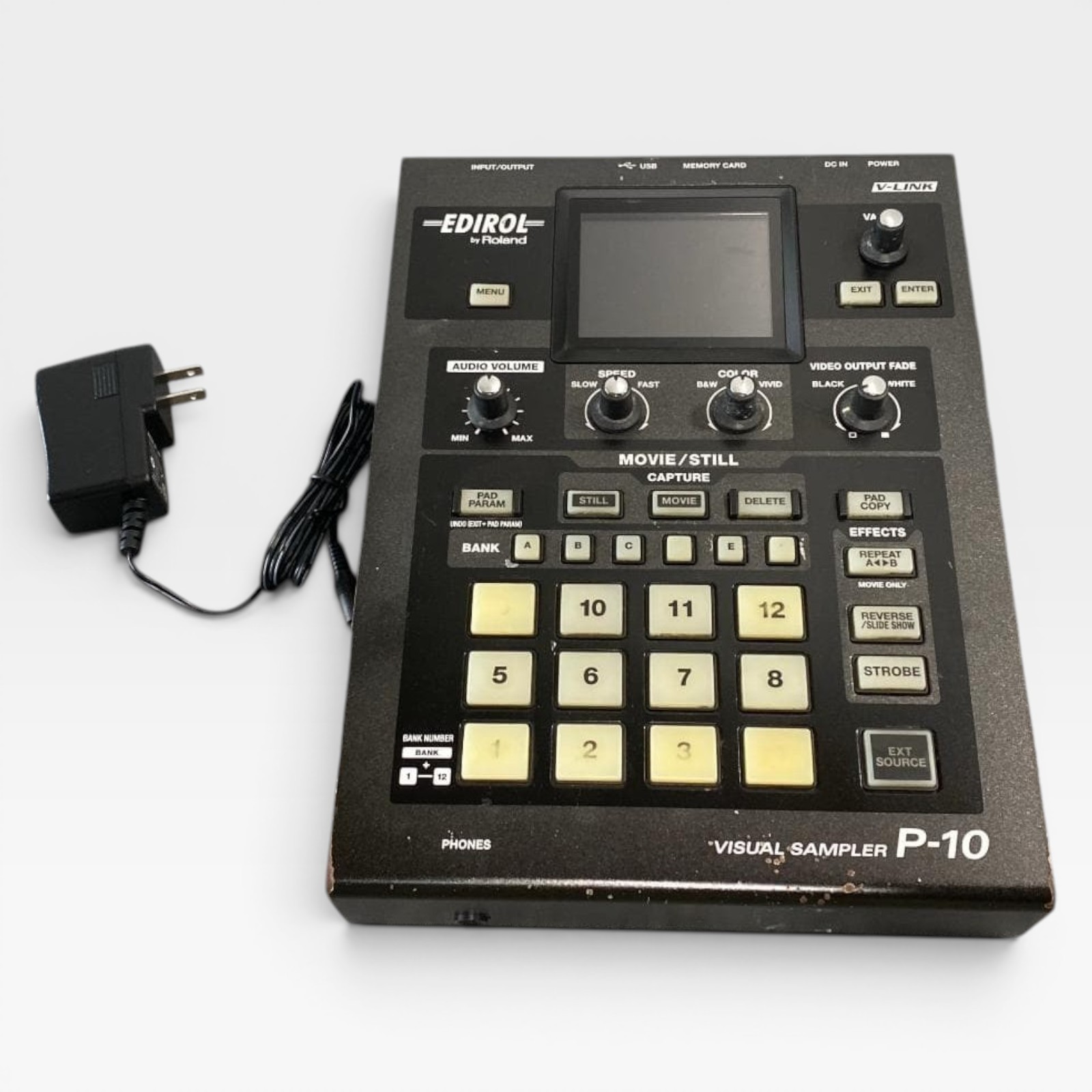 Roland EDIROL P-10 Visual Sampler Video Mixer VJ w/ AC Adapter Used