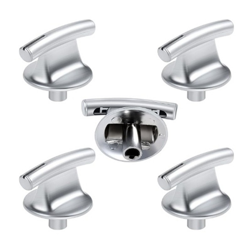 5PCS Control Knob Plastic Texture Smooth Turning Accurate Heat Adjustment