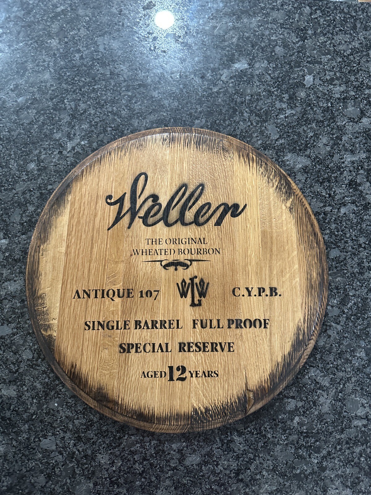 Buffalo Trace Distillery ( Weller 12 Yr)KY Bourbon Barrel Whiskey Head / Top 21”